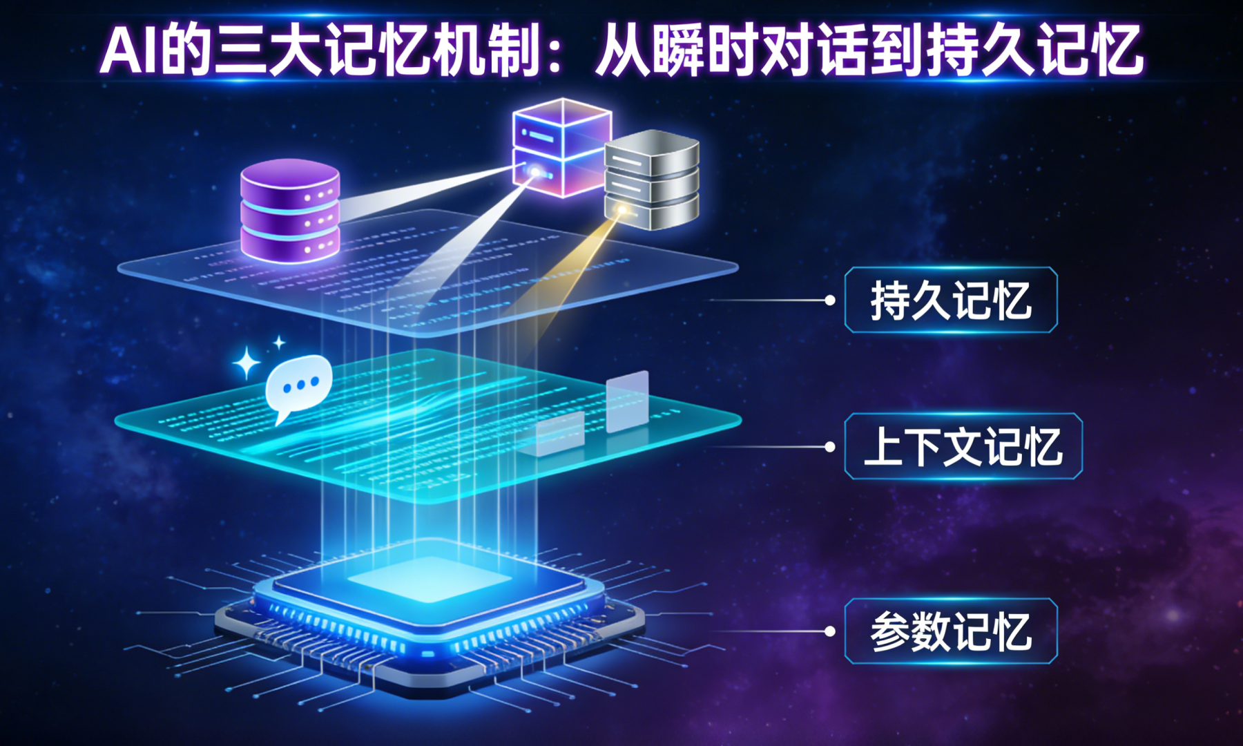 AI的三大记忆机制：从瞬时对话到持久记忆
